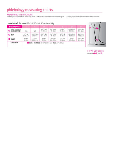 mediven for men classic, 15-20 mmHg, Calf High, Closed Toe