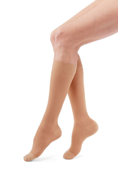 duomed transparent, 20-30 mmHg, Calf High, Closed Toe